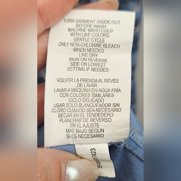 Rewind Dress Sz M, Blue, Tiered, Ruffled Hem Boho Cottagecore Hippie Fairycore - Picture 7 of 8